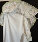Pottery Barn Kids Floral Embroider Daisy Garden Baby Crib Skirt Green Gingham