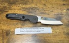 Spyderco C240cfp Smock Carbon Fiber Handle W s30v Steel Blade Folding Knife
