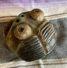 Vintage Grotesque Folk Art Pottery Face Artist Signed Early Works