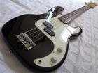 Vintage 1989 Squier By Fender E9 Series Young Chang Precision Bass Black Korean 