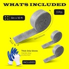 3 Pack Steel Wool 3 X 10ft Each   Gloves  Mice Control  Keep Home Safe  Gap Fill