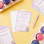 24-pack Confetti Design Invitation Cards Card With Envelope For Birthday Party