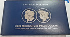 2024-s Morgan   Peace Silver Dollar Reverse Proof Two-coin Set U s  Mint Ogp S95
