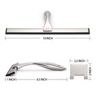 Hiware All-purpose Shower Squeegee For Doors  10-inch  Silver