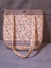 Vera Bradley Vintage Rare 1993  ivory Floral Blue  3 Piece Set  see Description 