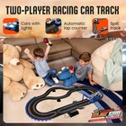 Electric Slot Car Race Car Set For Kids Ages 4-8     Dual Speed Controllers  Sm   