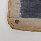 Antique Primitive Double Hinged School Slate Chalkboard Rope Bound Wood Frame