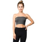 Seamless Tube Top Bandeau Stretchable Spandex Layering Bra  regular   Plus Size 