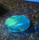 Rabbit On Nest   Blue Glass Mini Salt Cellar   Rose s Closet   Limited Ed  Glow