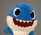 New Pinkfong Baby Shark Daddy Shark Blue Singing Plush 10    Stuffed Animal