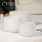 Cvnc 432hz 8 a  10 f 12  c  3pcs Set Frosted Crystal Singing Bowl Chakra W  Case