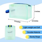 Kelifang Transparent Mesh Pencil Case  Large Capacity Zipper Pouch Bags For Pen 