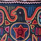 Vintage Kuna Mola Textile Panama Hand-stitched Bird Folk Art 15x13