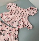 Disney Baby Minnie Mouse Pink 2 Piece Outfit Set Top   Pants 12 Months