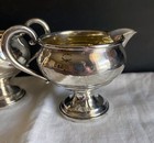 Vtg Mueck-carey Sterling Silver Cream   Sugar Dish Weighted Bottoms Pattern 3258