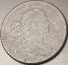 1798 Draped Bust Large Cent 1c 2nd Hair Style Reverse Of 1797 Very Fine Vf    Xf