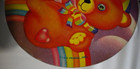 Vintage 1980s Lisa Frank Bow Tie Teddy Bear Hearts Rainbow Cardboard Decor 80s