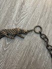 Vintage Panther Leopard Cheetah Safari Brass Tone Metal Chain Link Belt 40   l