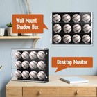 Acrylic Baseball Display Case Wall Mounted Display Holder Shadow Box Clear Baseb