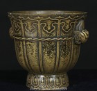 5 1 old Dynasty Bronze Double Beast Animal Chicken Head Incense Burner Censer