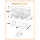 Ice Cube Tray With Lid And Bin   2 Pack Ice Cube Trays For Freezer 64x Ice Trays