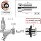 Stainless Steel Draft Beer Faucet Shank With No-leak Design And Accessories