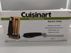 Cuisinart Model Ce-40 Electric Knife Set W  Butcher Block Stand 2 Blades