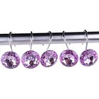 Decorative Shower Curtain Hooks  Acrylic Crystal Rhinestones  Set Of 1