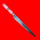 Vintage Indo-persian Mughal Islamic Crystal Silver Wootz Jeweled Kard Knife  1