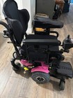 Quantum J6 Electric Power Wheelchair W  Joystick  6-wheel Black pink