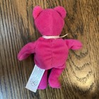 Mcdonald s Ty Burger The Bear Happy Meal Purple Mini Beanie Baby Plush  2004 