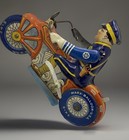 Antique Marx  Rookie Cop Tin Wind Up Motorcycle Litho 1930 s