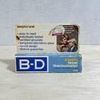 Vintage B-d Asepto Oral Glass Thermometer Easy Reading With Case Becton