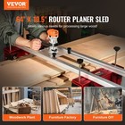 Vevor Router Sled Adjustable Wood Slab Flattening Mill Router Jig 64  Length