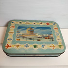 Vintage  Airline Thorne s Premier Toffee Candy Container Metal  Tin Box England 