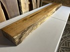 Rustic Curly Oak Wood Fireplace Mantel live Edge Oak solid Oak Mantlepiece
