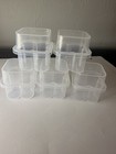 5 Pack 4-slot Peptide Vial Storage Cases For 3ml Vials Clear Plastic