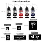 Henna Tattoo Kit Gel Ink Waterproof 78 Free Stencils Diy Tattoos Freckles Women