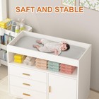 Nursery Dresser W  Baby Changing Table wooden Diaper Changing Station 3 Drawers