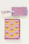 New Anthropologie Lizzie Luggage Tag Or Passport Holder- Blue Or Pink