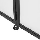 Dj Event Facade White black Scrim Metal Frame Booth 20 x40 table Station 2 Lamp