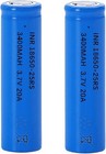 2 Pack 3 7 Volt 18650 Rechargeable Battery 3400mah 18650 Li-ion Battery For F   