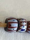 244 Antique Vintage Assorted Chevron Millefiori Venetian Trade Beads