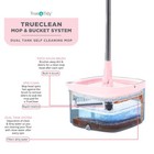   Square Spin Mop And Bucket Smart Floor Mop Separate Compartments