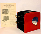 Vintage Aarco Manual Hand Operated Playing Card Deck Shuffler  burgundy   Black 