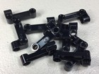 New Black Lego Technic Pin Connector Perpendicular 2x4 Bent 11455 Authentic X10