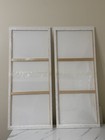 2 Pack Stretched White Canvas Boards For Painting For Acrylic  Oil Paints 47x19   