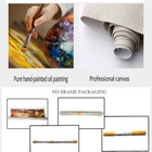 Hand-painted Oil Painting Vincent Van Gogh Cypresses With Two Female Figures