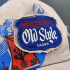 Heileman s Old Style Lager Beer Snapback Mesh Trucker Hat Cap Distressed Brewery