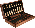 15  Wooden Chess Set Folding Board Game With Storage For Adults   Kids